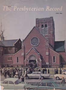 Presbyterian Record cover June 1964